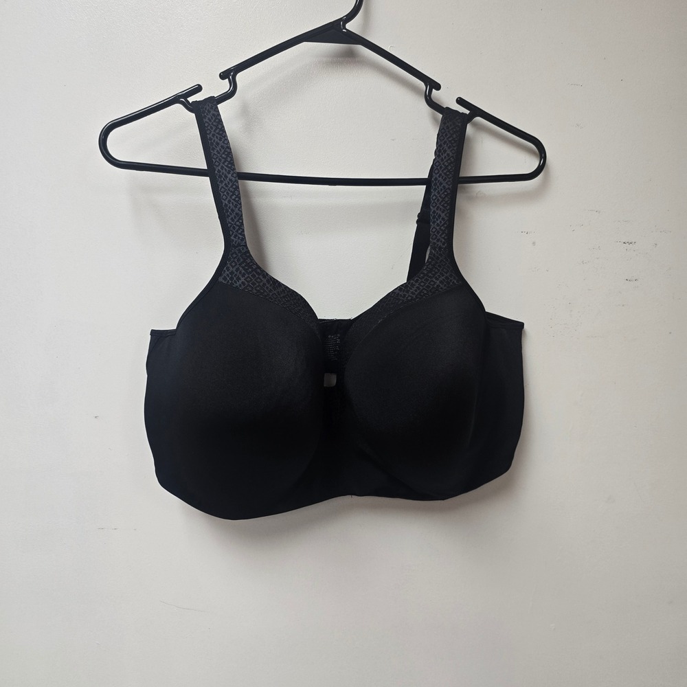 Wacoal Awareness Underwire Bra Black Full Coverage Lace‎ Trim 44DDD 85567 4823